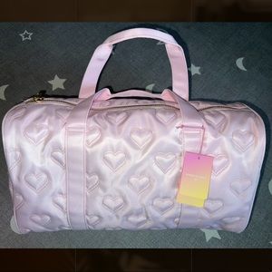 Stoney Clover Lane x Target Pink quilted heart duffel bag